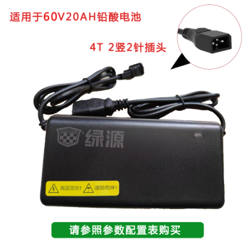 绿源（Luyuan）电动车充电器原装正版电瓶车充电器电瓶车充电器原厂全新配件 【铅酸电池】适用于60V20Ah  4T