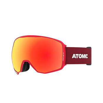 云舵阿托米克球面滑雪镜成人男女专业装备° 红色AN5106012