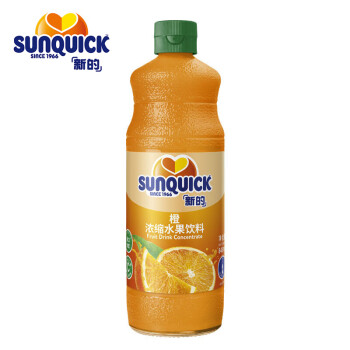 新的（sunquick）浓缩果汁 冲调果汁饮料 鸡尾酒烘焙辅料 中秋礼品 橙汁味840ml