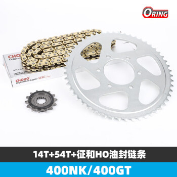 工马适用于春风摩托车400/650NK/GT/MT 国宾650链轮链条大小牙盘油封 400NK/GT大小齿+HO油封链
