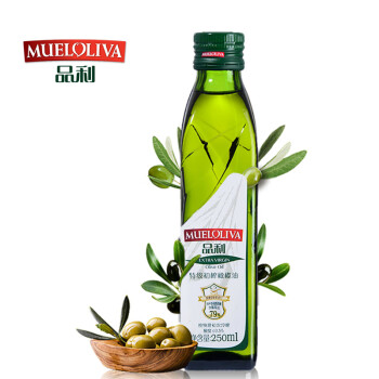 品利（MUELOLIVA）特级初榨橄榄油250mL西班牙原瓶进口纯物理冷压榨小瓶凉拌食用油
