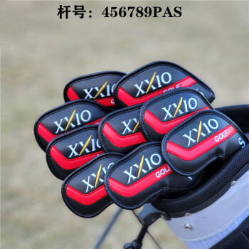 狄儒 XXIO鐵杆套 高爾夫球杆套 杆頭套 保護套球頭帽套 XX10木杆套GOLF 黑色鐵杆套_磁鐵閉合