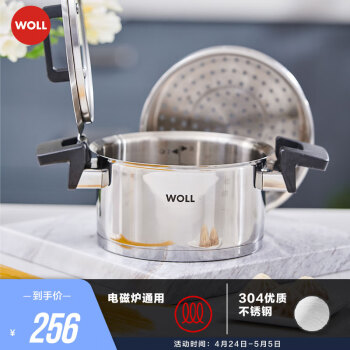 弗欧（WOLL） WOLL不锈钢系列蒸锅家用汤炖锅汤锅电磁炉燃气通用 单层蒸锅 1层 20cm