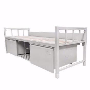 国瑞信德 板式床 制式单人床单位公寓宿舍员工床带储物柜加厚单层床