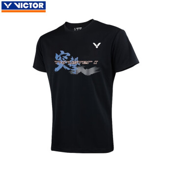 威克多（VICTOR） VICTOR威克多 羽毛球服健身跑步篮球运动服T恤球衣 短袖T-39005/C黑色 XL