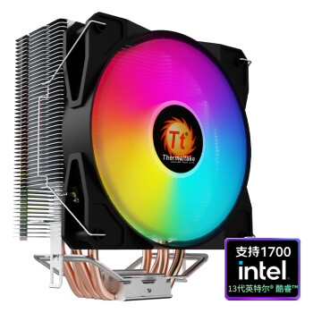 Thermaltake（Tt）水星S400 RGB CPU风冷散热器风扇（4热管/支持12代1700接口/多平台/幻彩/PWM温控/附硅脂）