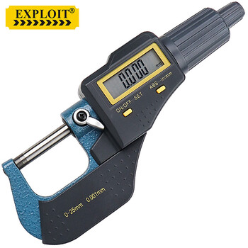 开拓（EXPLOIT）千分尺螺旋测微器高精度数显分厘卡 0-25mm数显千分尺 224001