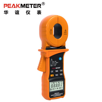 PEAKMETER华谊PM2301手持钳形接地电阻测试仪数字高精度欧姆表兆欧表电流表 PM2301接地电阻测试仪测泄漏电流 0.01Ω--1200Ω。1mA--40A