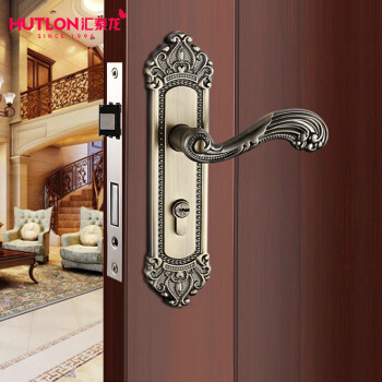 汇泰龙（HUTLON）室内卧室房门锁 内门欧式门锁 家用古典门锁  DS-8883 青古铜