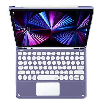 zoyu iPad键盘适用苹果Pro11平板电脑Air5保护套10.2英寸蓝牙触控mini6磁吸键盘 薰衣草【键盘套装】 Air5