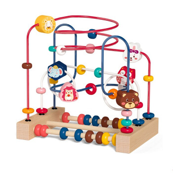 巧之木绕珠玩具大号动手动脑儿童11月宝宝男孩1-3周岁智力女孩串珠玩具 趣味绕珠