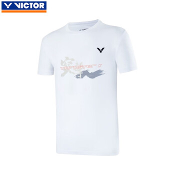威克多（VICTOR） VICTOR威克多 羽毛球服健身跑步篮球运动服T恤球衣 短袖T-39005/A白色 L