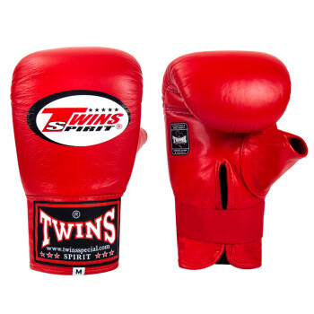 TWINS SPIRIT泰国拳套twins special拳击手套专业打沙袋拳套散打搏击格斗训练 红色 L