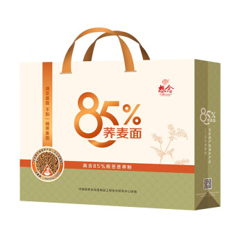 想念（xiangnian）面条 85%荞麦面年货礼盒苦荞全粗粮杂粮挂面荞麦面条 75g*20袋