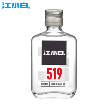 江小白519系列小瓶白酒 清香型白酒 纯粮食高粱酒52度100ml 1瓶