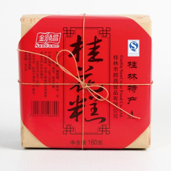 橙伯乐桂林特产金顺昌桂花糕茂信 绿豆板栗糕糕点 传统口味点多种口味 160g 桂花糕
