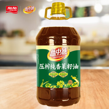 盘中餐【团购专享】压榨纯香菜籽油 5L （1桶装）