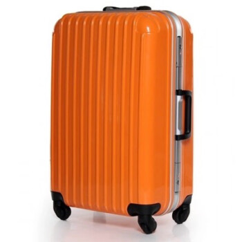 名将8008铝框拉杆箱万向轮旅行箱行李箱托运登机箱包男女PC硬箱 桔色 20寸