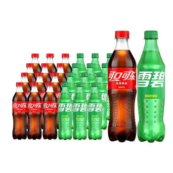 可口可乐（Coca-Cola）汽水碳酸饮料含糖可乐和雪碧混合装500ml瓶 部分23年10月生产 可乐*12瓶+雪碧*12瓶