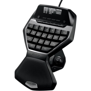 罗技（Logitech） G13 可编程游戏板键盘 可定制的背光 25个可编程键 带LCD显示屏 黑色推荐游戏魔兽世界科南时代等