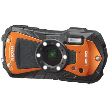 理光（Ricoh）WG-80防水户外相机 水下相机 防震防冻抗压防压 橙色