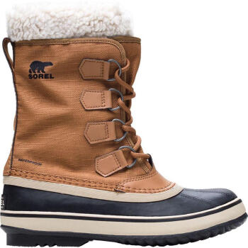 SOREL女士雪地靴 时尚Winter Carniv Boot耐磨舒适防风雨冬季保暖靴子 Camel Brown 36.5