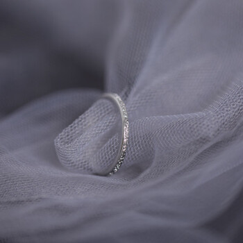 丹芙妮925银石纹情侣戒指简约ins冷淡风素圈创意开口小众设计对戒学生 石纹戒指(女)+小方盒