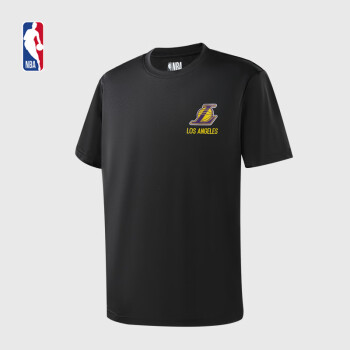 NBA 湖人队速干T恤 篮球运动健身跑步轻薄透气短袖T恤 腾讯体育 XL