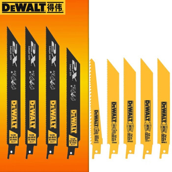 得伟（DEWALT）美国木材金属电缆木架钢管铝材重金属切割锯片马刀锯条 DW4847(木材切割152mm)支