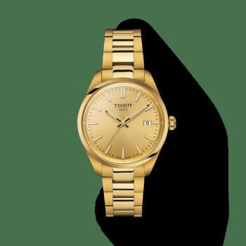天梭（TISSOT）瑞士手表 小金表 PR 100系列夜光日显钢带女士石英时装腕表 T150.210.33.021.00