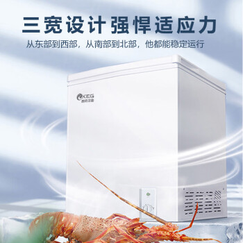 韩电（KEG）家用小冰柜单门卧式冷藏冷冻冷柜一级能效低噪 BC/BD-68QL 白色