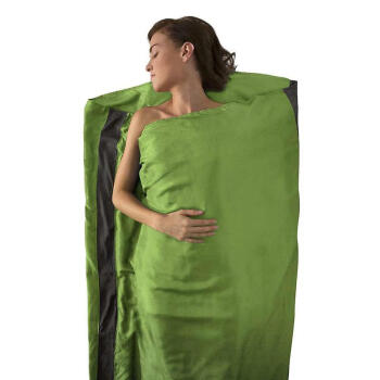 SEA TO SUMMIT Premium Silk Liner 舒适透气网布高级丝绸户外睡袋内衬 Green Rectangular
