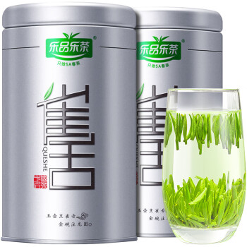 乐品乐茶雀舌2023新茶明前浓香型绿茶叶自己喝嫩芽春茶 雀舌茶100g*2罐