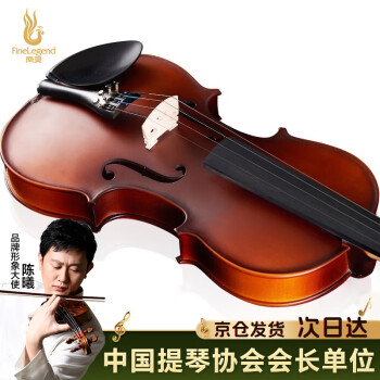 凤灵（FineLegend）4/4小提琴成人儿童初学者乐器手工实木专业入门考级