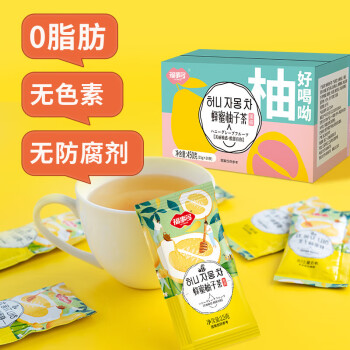 福事多蜂蜜柚子茶450g/盒(15g*30条) 便携小袋包装 蜜炼维c水果茶冲饮