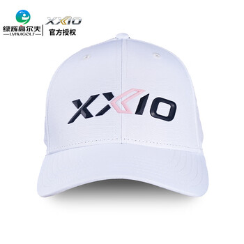 XXIO高尔夫球帽女士透气帽golf夏季女子有顶帽遮阳帽XX10可调节球帽 GAH-22054I 白色