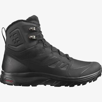 萨洛蒙（Salomon）男士越野跑鞋  OUTBLAST THINSULATE 冬季防水耐磨保暖登山靴 黑色 L40922300 标准40/US7