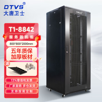 DTVS 大唐卫士T1-8842 服务器网络机柜42U 加厚19英寸标准机柜2米 含增票