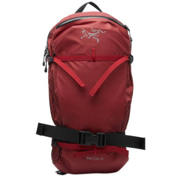 始祖鸟（ARC’TERYX）男士双肩背包 Micon 16 登山包 防风御雨 Burgundy One Size