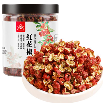 川珍 红花椒80g罐装 香辛料 大红袍麻椒花椒火锅底料食材家用调味料