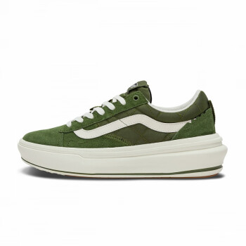 范斯（VANS）Old Skool Overt Plus CC厚底增高帆布鞋 绿色 34.5 鞋内长21.5cm