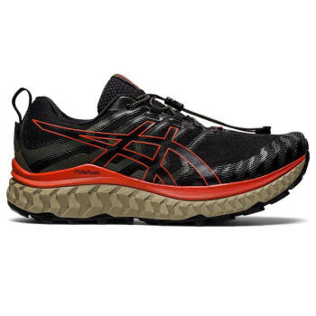 亚瑟士（asics）男鞋 24新款跑步鞋 Trabuco Max越野鞋 缓震抓地厚底耐磨防滑 Black/Cherry Tomato 39