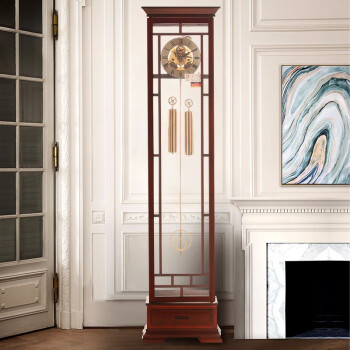 北极星客厅机械落地钟立式创意复古摆钟精品原创美式装饰报时立钟