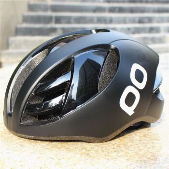 泊威尔poc头盔POC骑行头盔新款山地车安全帽户外运动自行车防撞头盔带网 红黑