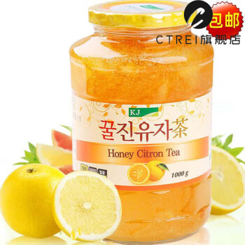 蜂蜜柚子茶韩国 2023年新货韩国进口KJ蜂蜜柚子茶 冲饮水果茶 1瓶