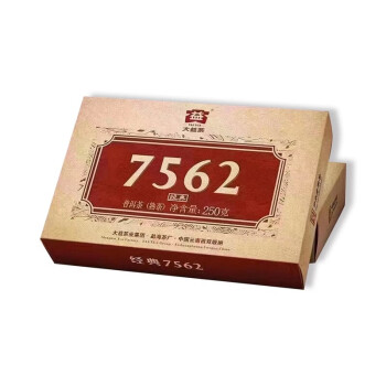 大益茶经典7562茶砖2022年新款普洱茶砖熟茶砖茶2201批回甜耐泡 4片2022年7562/（1000克）