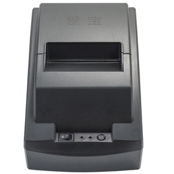 爱宝（Aibao）A-5801U 热敏小票打印机  票据打印58mm 餐饮超市前台收银小票打印 自动接单外卖打印机 黑色