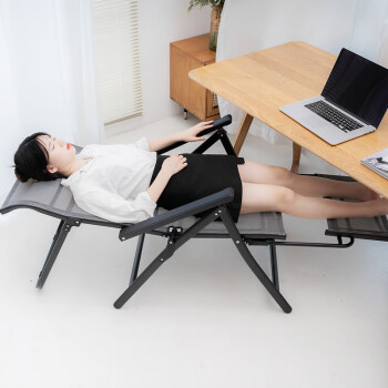 舒休宝午休折叠躺椅办公室靠背懒人可躺睡椅两用椅能躺着睡觉的办公椅子 （可平躺多功能）电脑椅