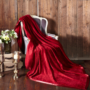 空调房夏季蚕丝被单 蚕丝毯子 丝贝雪毯绒毯春夏季单人双人毛毯 紫红 200cmX230cm(桑蚕丝   重量3.5斤)