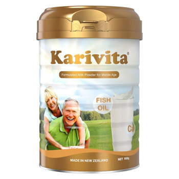 佳乳达（Karivita）新西兰中老年配方脱脂奶粉无蔗糖900g罐 中老年脱脂